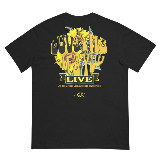 LOV3 TH3 LIF3 YOU LIVE FLAGSHIP TEE (SIGNATURE)