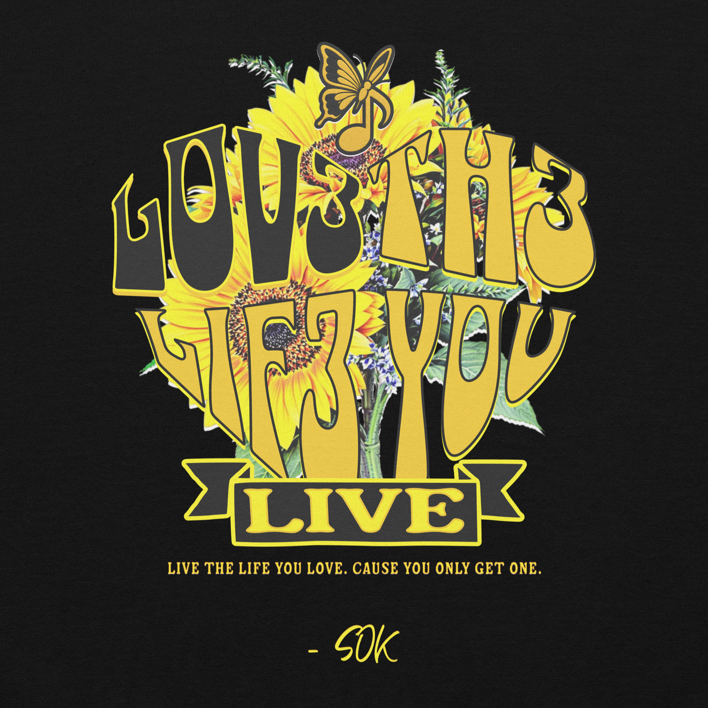 LOV3 TH3 LIF3 YOU LIVE FLAGSHIP HOODY (SIGNATURE)