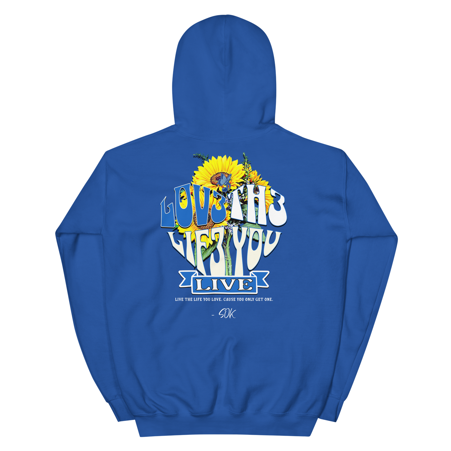 LOV3 TH3 LIF3 YOU LIVE FLAGSHIP HOODY (BLU3PRINT)